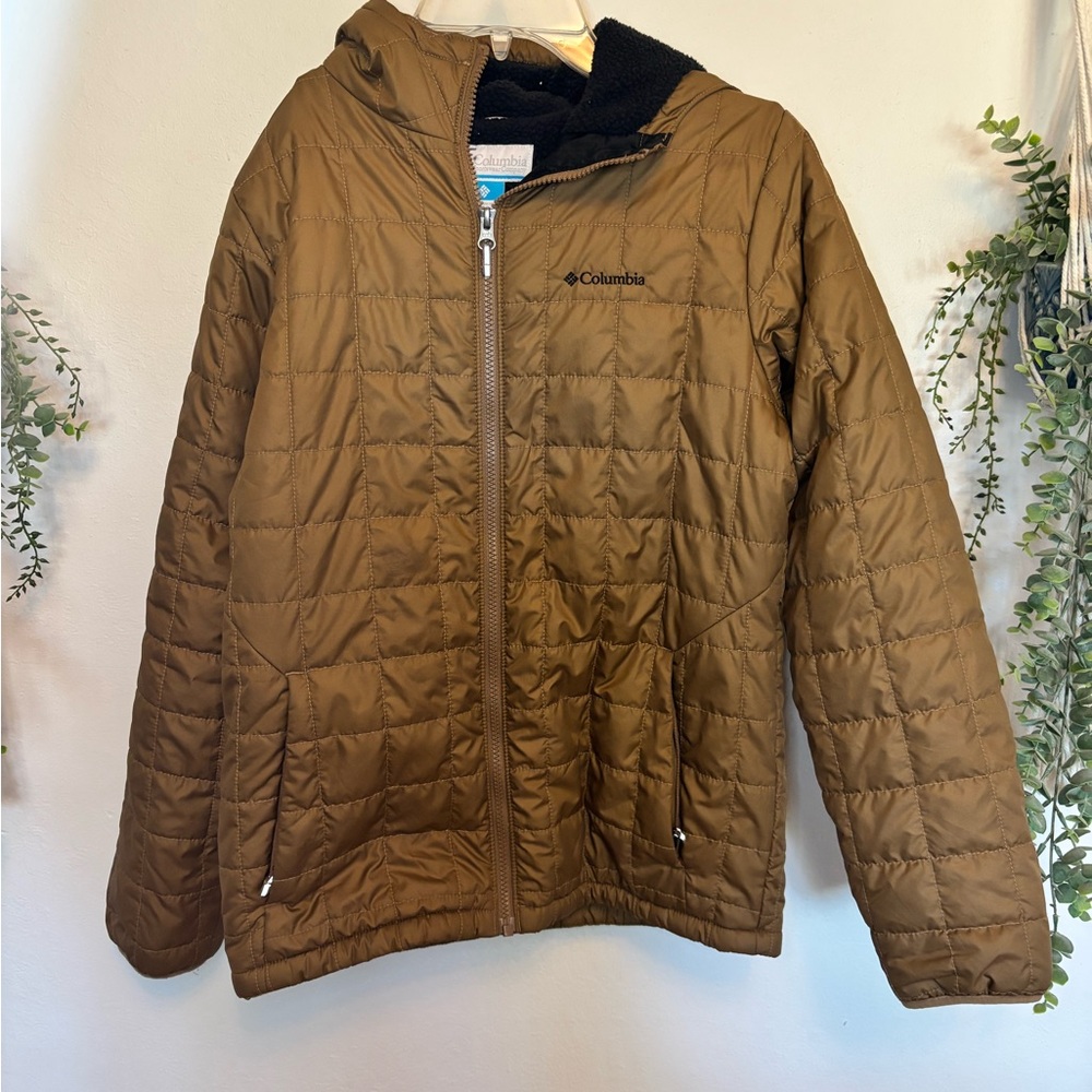 Columbia Kids Brown Hooded Puffer Jacket